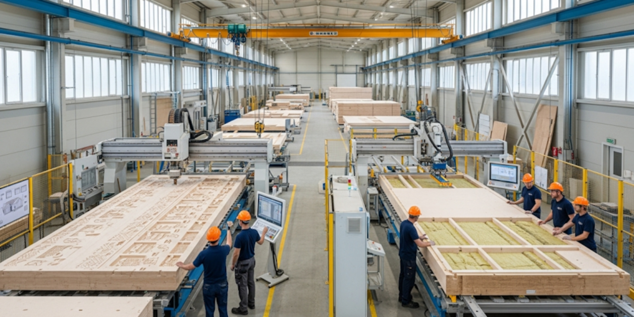 Serielle Produktion mit zwei Lininien